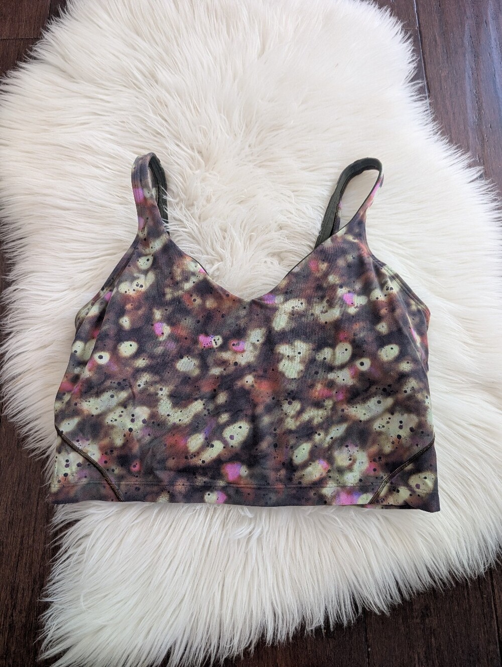 Lululemon Align Tank Top Soft Focus Splatter Green Multi W1DAJS Size 12